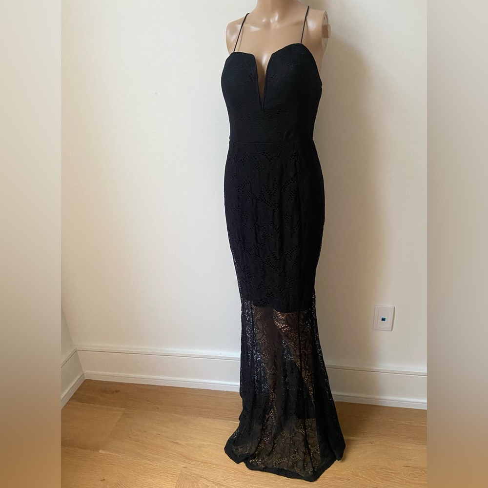Black Mermaid Maxi Dress
